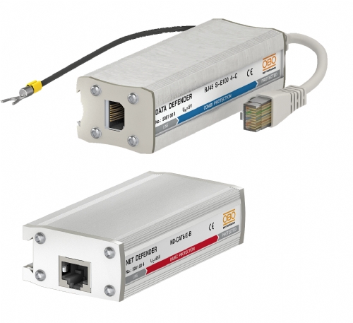 DATA Hatları (CAT 5/CAT 6 Kabloları ve RJ 45 Soketleri) için Parafudr